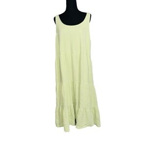 American Eagle Gauzy Light Green Maxi